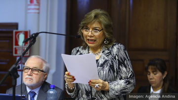 Congreso inhabilita a la ex fiscal de la Nación Zoraida Ávalos