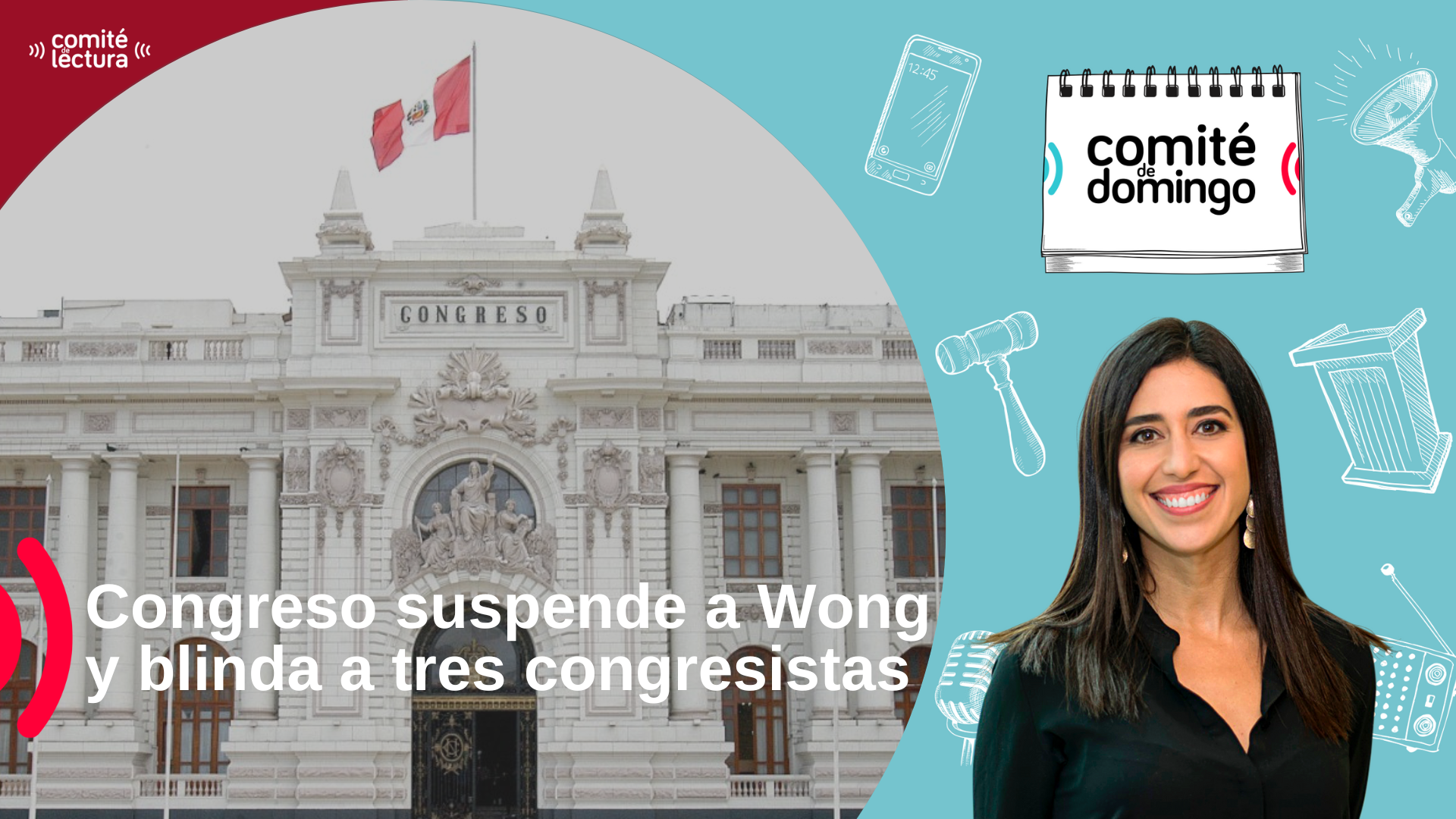 Congreso suspende a Wong y blinda a tres congresistas